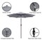 Villacera 9-Foot Outdoor Patio Umbrella with Base, Gray 83-OUT5446B - alternate 3